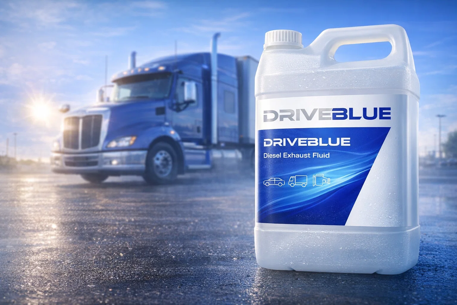 aqua blue diesel exhaust fluid